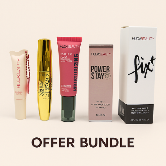 HUDA BEAUTY Makeup Bundle Deal โ Limited Offer (Free Lip Balm Included)